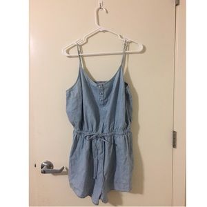 Denim romper